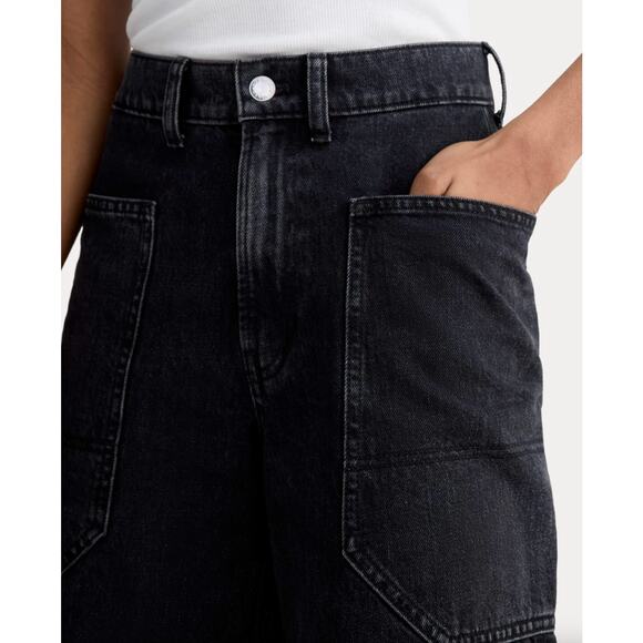 Everlane The Way-High Gardener Cropped Jean in Washed Black, Size 27 - Picture 2 of 10